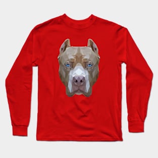 PitBull Low Poly Art Long Sleeve T-Shirt